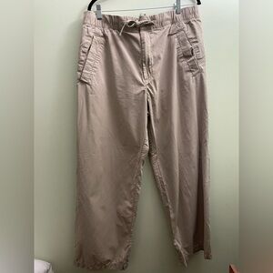 Womens COS Baggy Khaki Pants Drawstring Size Large